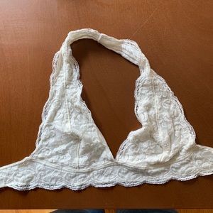 Urban outfitters Halter bralette, white lace